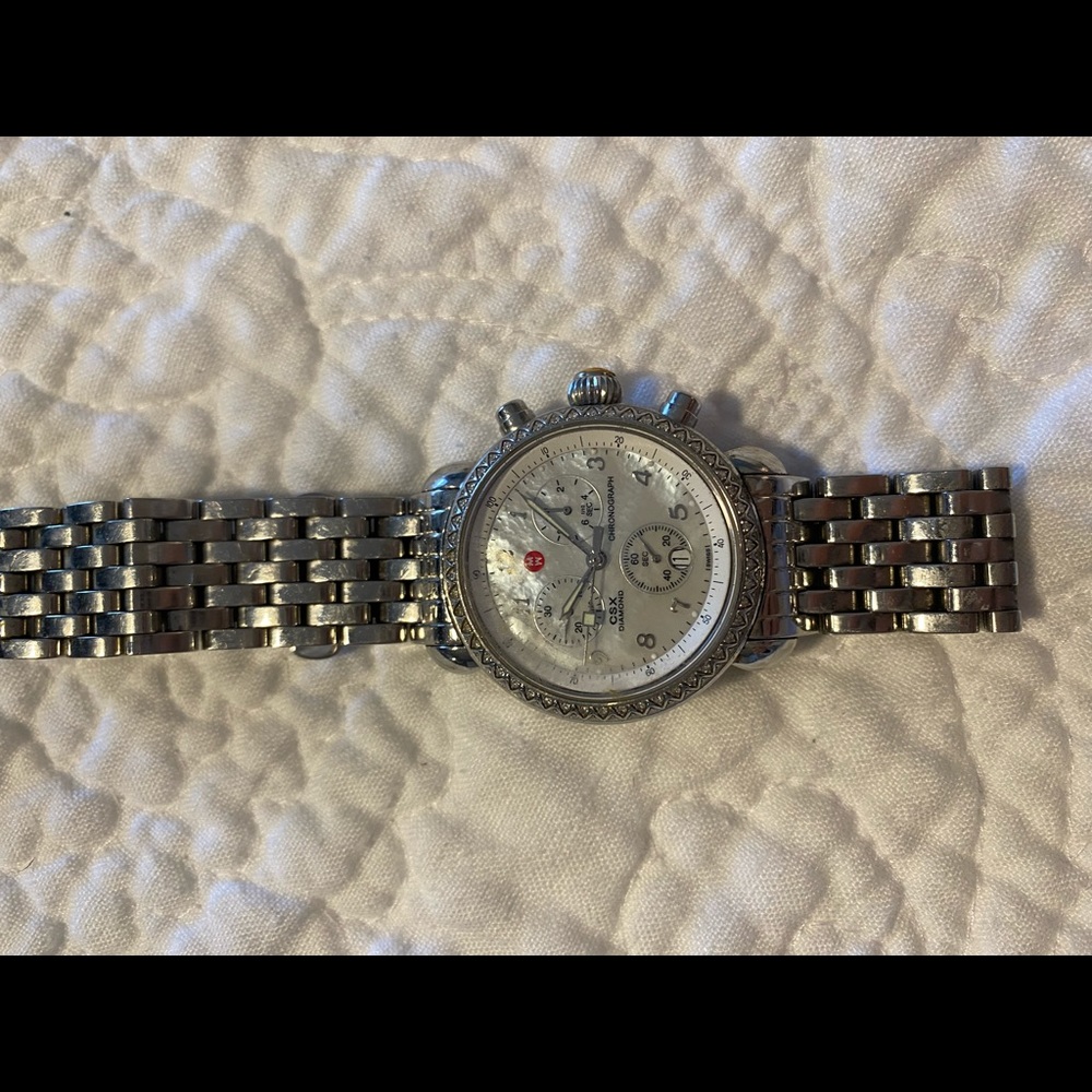 Michele watch diamond bezel
